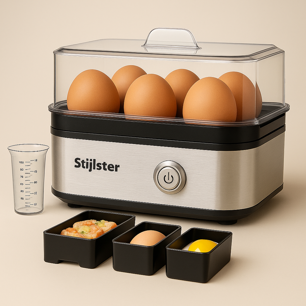 Fast egg cooker 2.0 + FREE egg peeler