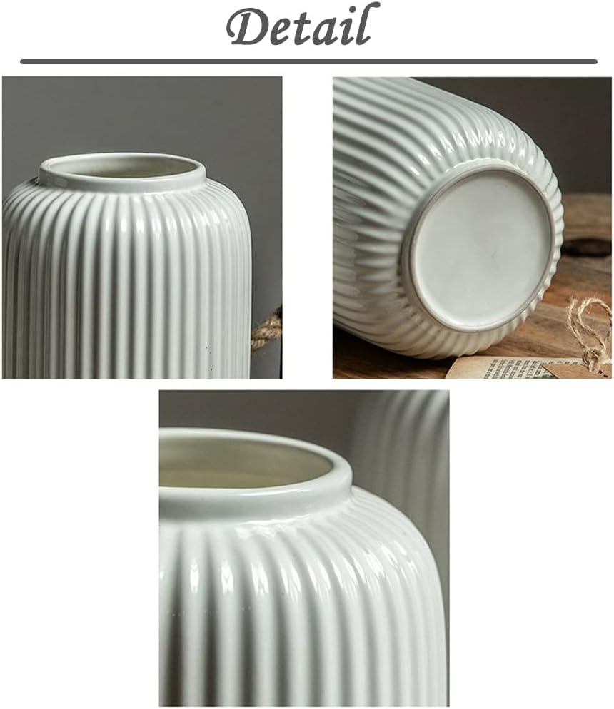 Vase en céramique blanche