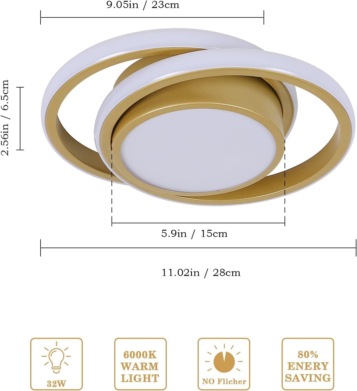 Moderne LED Plafondlamp