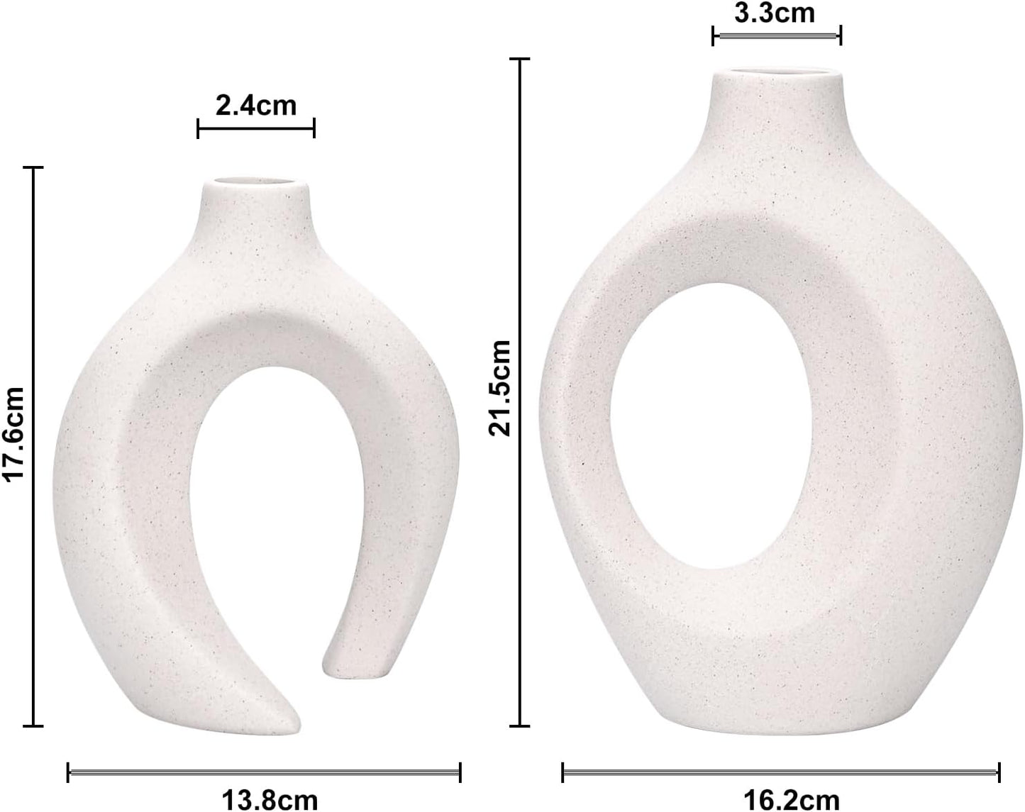 White ceramic vase