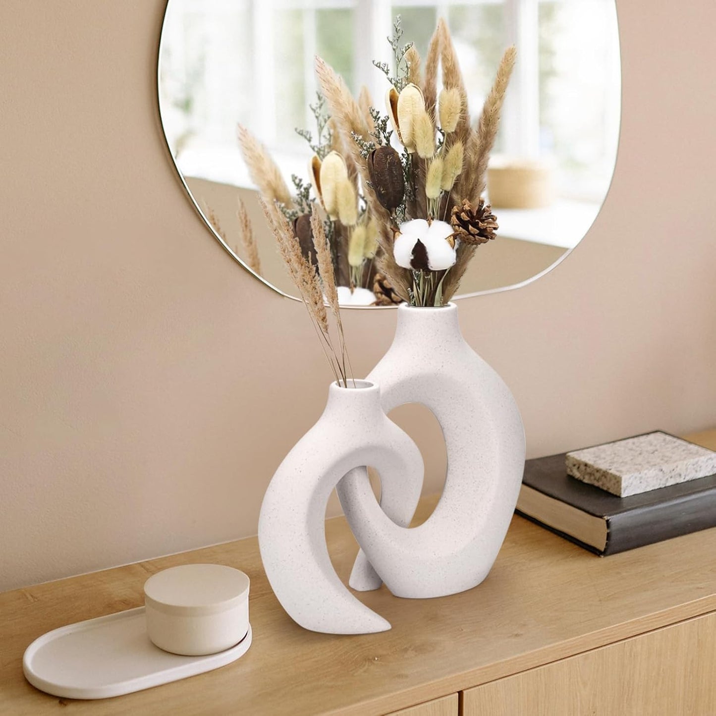 White ceramic vase