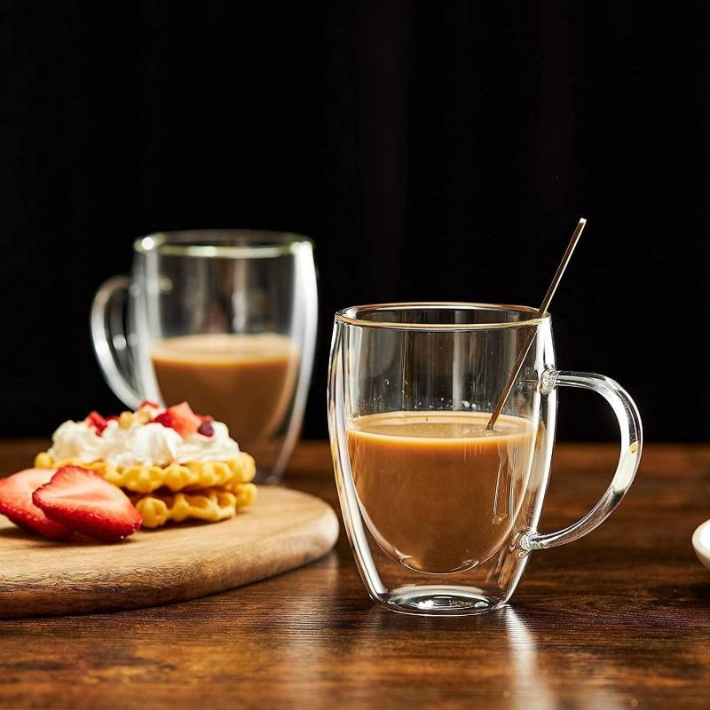 Set of 2 double-walled mugs