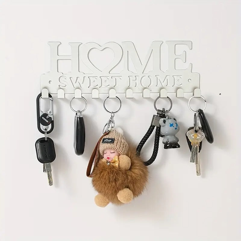 Chic Black Metal Key Holder