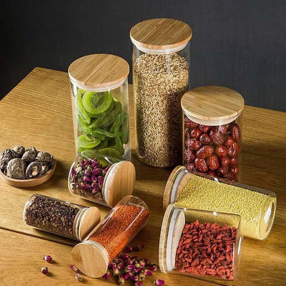Stijlster Glass storage jars, 9 pieces