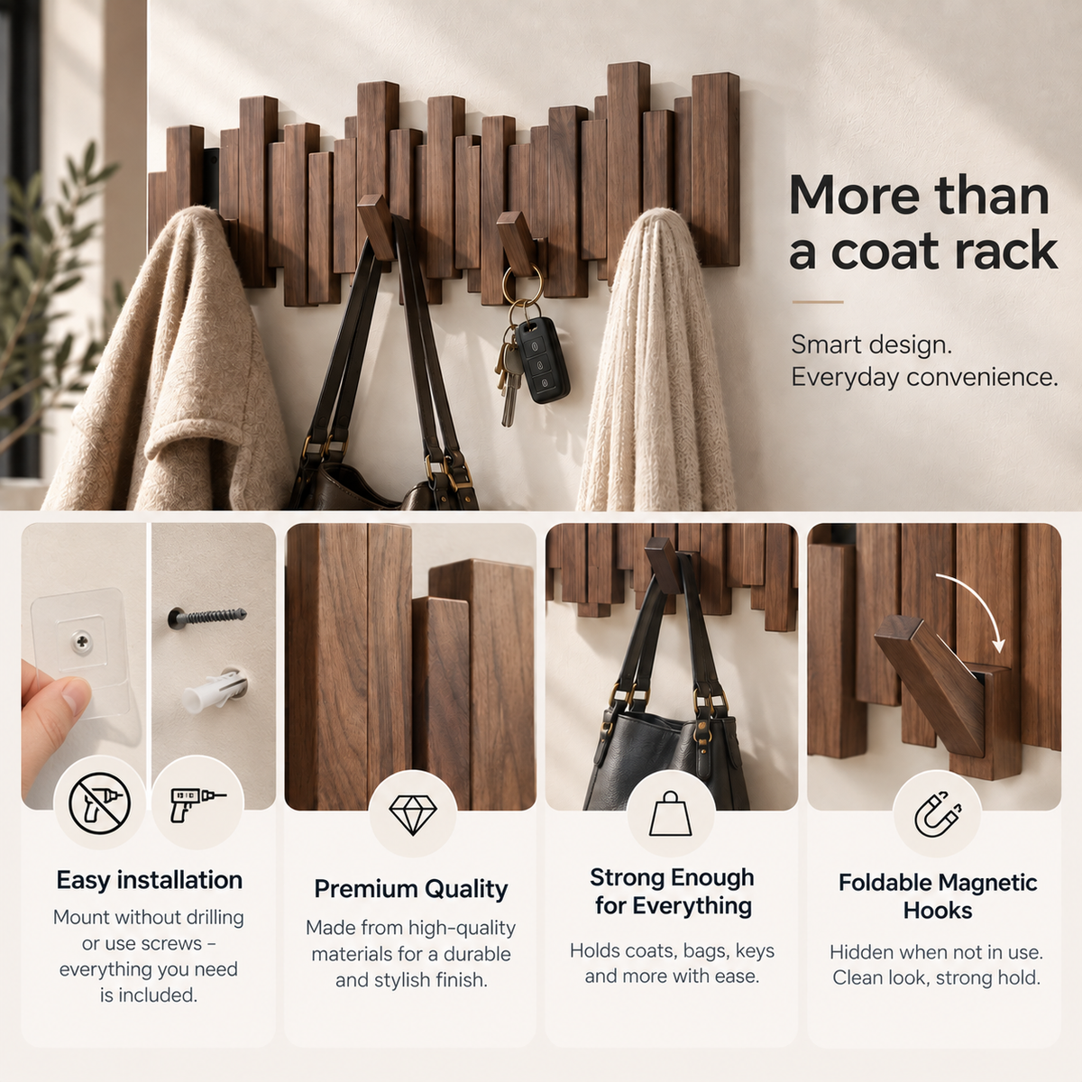 Modura coatrack + FREE Organizer