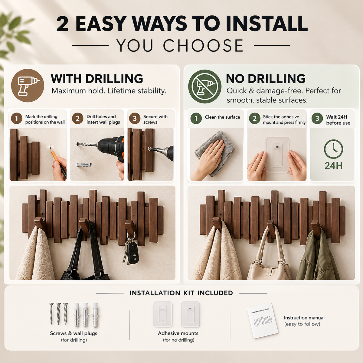 Modura coatrack + FREE Organizer