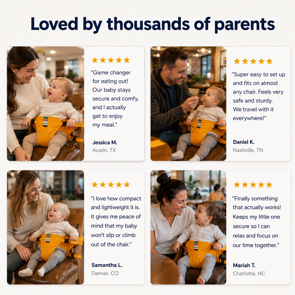 Baby Chair Safety Harness + FREE Non-Slip Suction Baby Plate