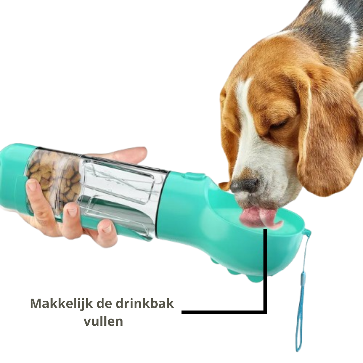 4 in 1 Draagbare Waterfles voor honden