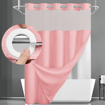 Waterproof Decorative Shower Curtain + FREE Microfiber Towels