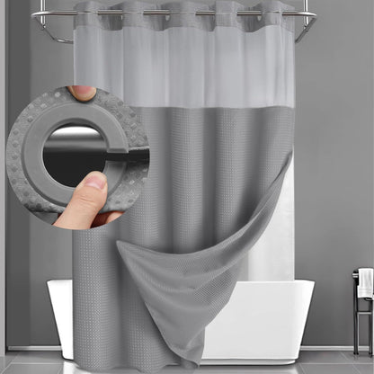 Waterproof Decorative Shower Curtain + FREE Microfiber Towels