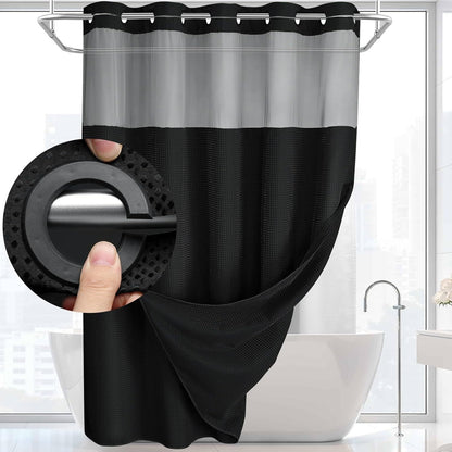 Waterproof Decorative Shower Curtain + FREE Microfiber Towels