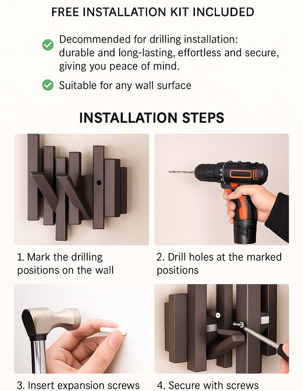 Method with drilling
