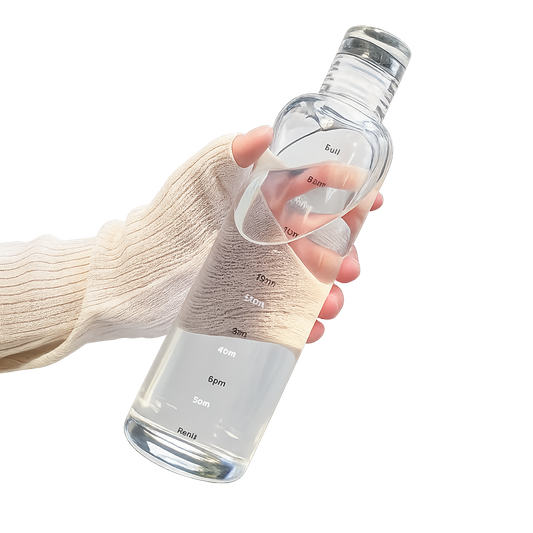 Time Marked Water Bottle Drinking Reminder