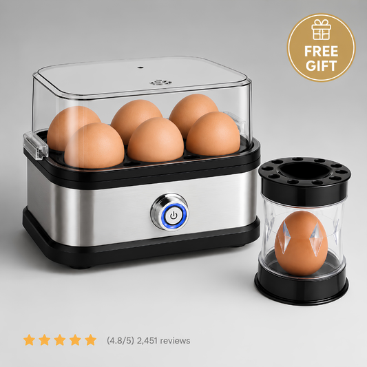 Fast egg cooker 2.0 + FREE egg peeler