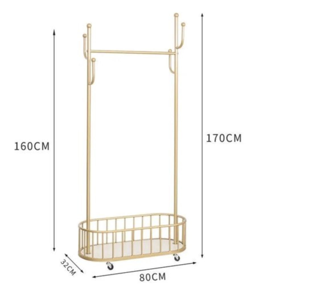 Stijlster Clothing rack with compartment