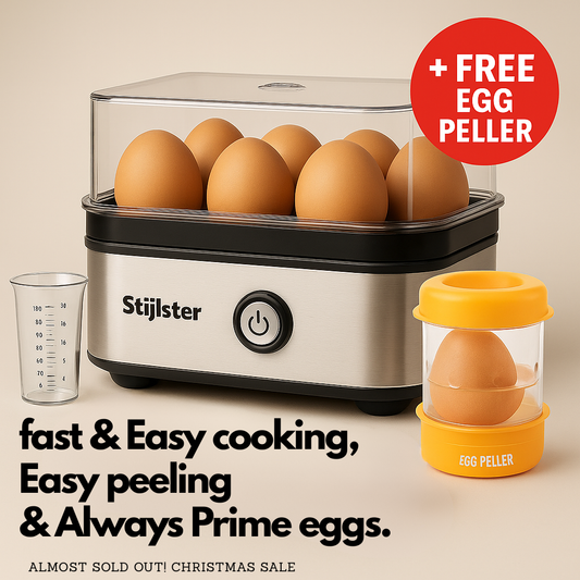 Fast egg cooker 2.0 + FREE egg peeler