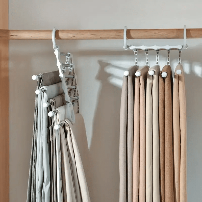 5-in-1 space-saving clothes hanger