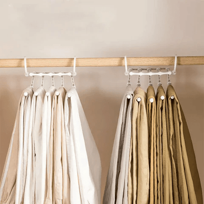 5-in-1 space-saving clothes hanger